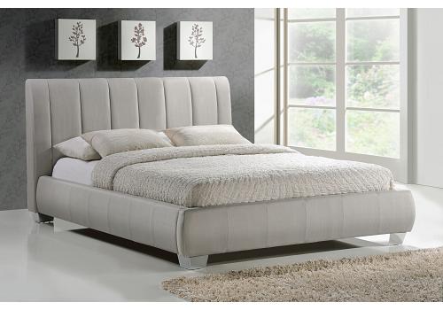 5ft King Size Braun Linen Fabric Upholstered Sand Bed Frame 1